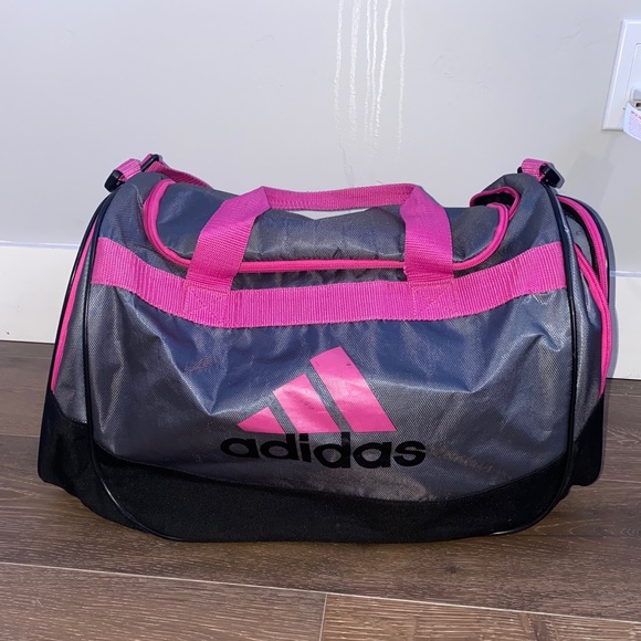 pink adidas duffle bag